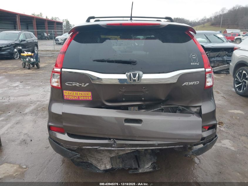 2015 Honda Cr-V Ex-L VIN: 2HKRM4H76FH648121 Lot: 43945376