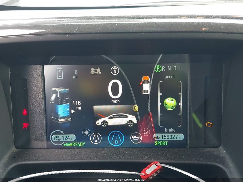 2013 Chevrolet Volt VIN: 1G1RH6E47DU132291 Lot: 43945394