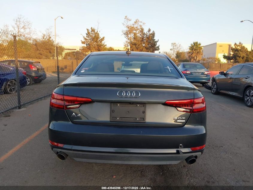 2017 Audi A4 2.0T Ultra Premium VIN: WAUGMAF40HN069155 Lot: 43945396