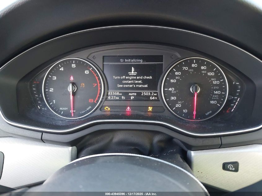 2017 Audi A4 2.0T Ultra Premium VIN: WAUGMAF40HN069155 Lot: 43945396