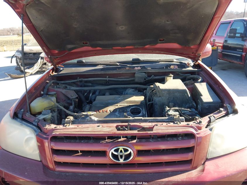 2006 Toyota Highlander V6 VIN: JTEDP21A360107273 Lot: 43945400