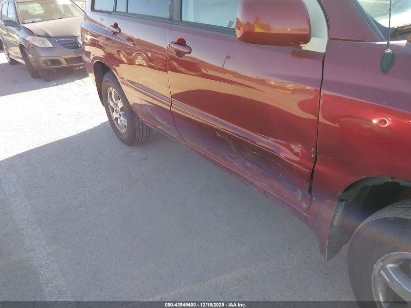 2006 Toyota Highlander V6 VIN: JTEDP21A360107273 Lot: 43945400