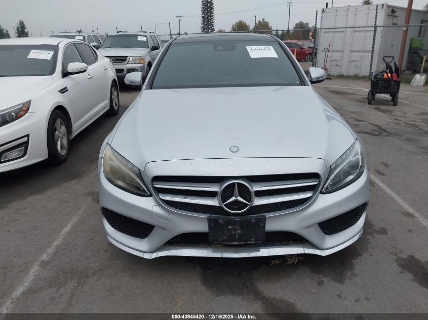 2016 Mercedes-Benz C 300 Sport VIN: 55SWF4JB2GU128802 Lot: 43945420