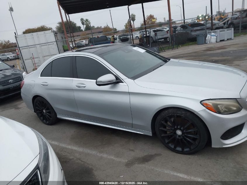 2016 Mercedes-Benz C 300 Sport VIN: 55SWF4JB2GU128802 Lot: 43945420