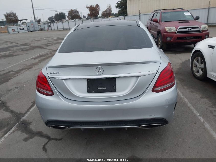 2016 Mercedes-Benz C 300 Sport VIN: 55SWF4JB2GU128802 Lot: 43945420