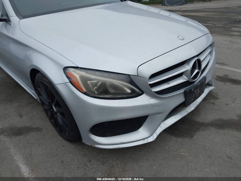 2016 Mercedes-Benz C 300 Sport VIN: 55SWF4JB2GU128802 Lot: 43945420