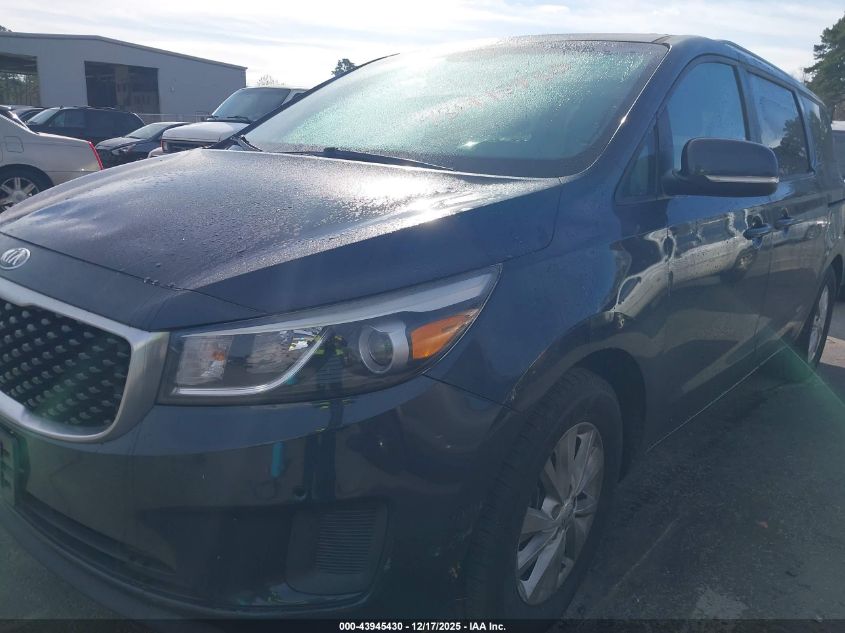 2017 Kia Sedona Lx VIN: KNDMB5C16H6238960 Lot: 43945430