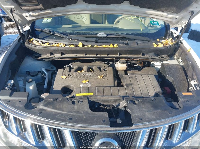 2010 Nissan Murano Sl VIN: JN8AZ1MW9AW138721 Lot: 43945454