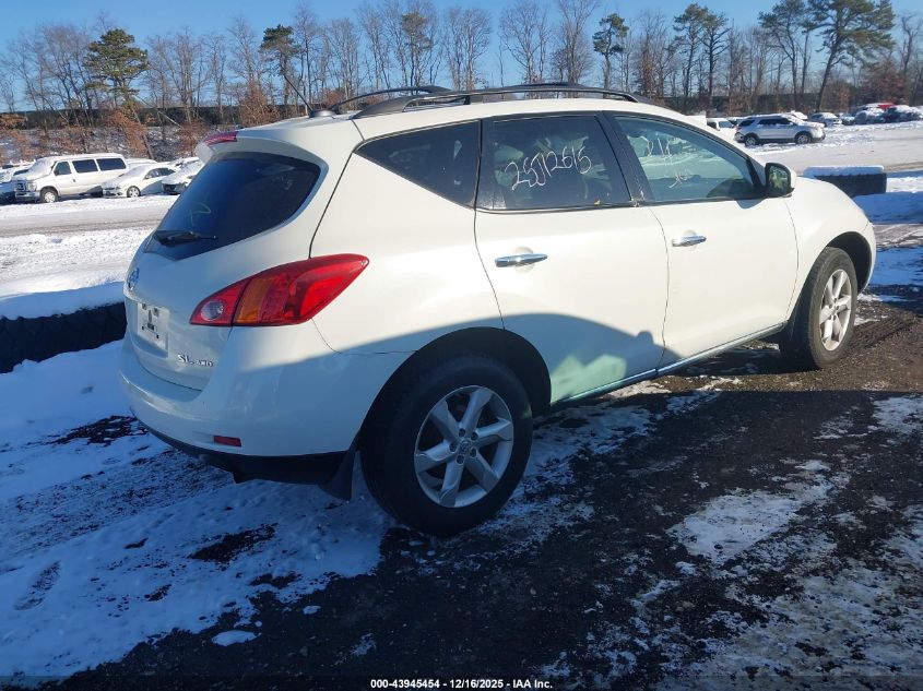 2010 Nissan Murano Sl VIN: JN8AZ1MW9AW138721 Lot: 43945454