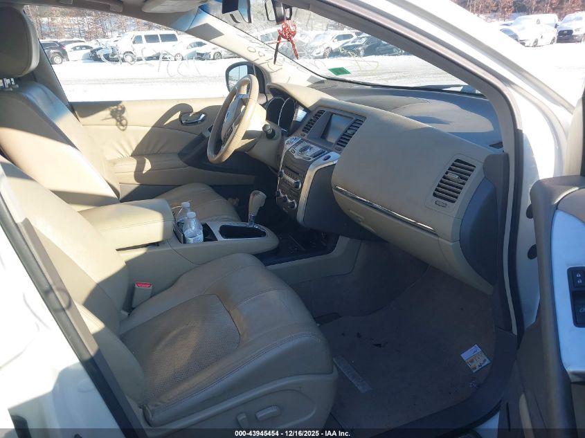 2010 Nissan Murano Sl VIN: JN8AZ1MW9AW138721 Lot: 43945454