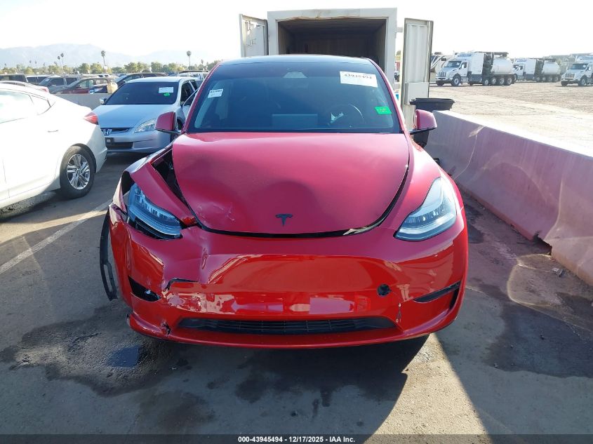 2023 Tesla Model Y Awd/Long Range Dual Motor All-Wheel Drive VIN: 7SAYGDEE0PA145965 Lot: 43945494
