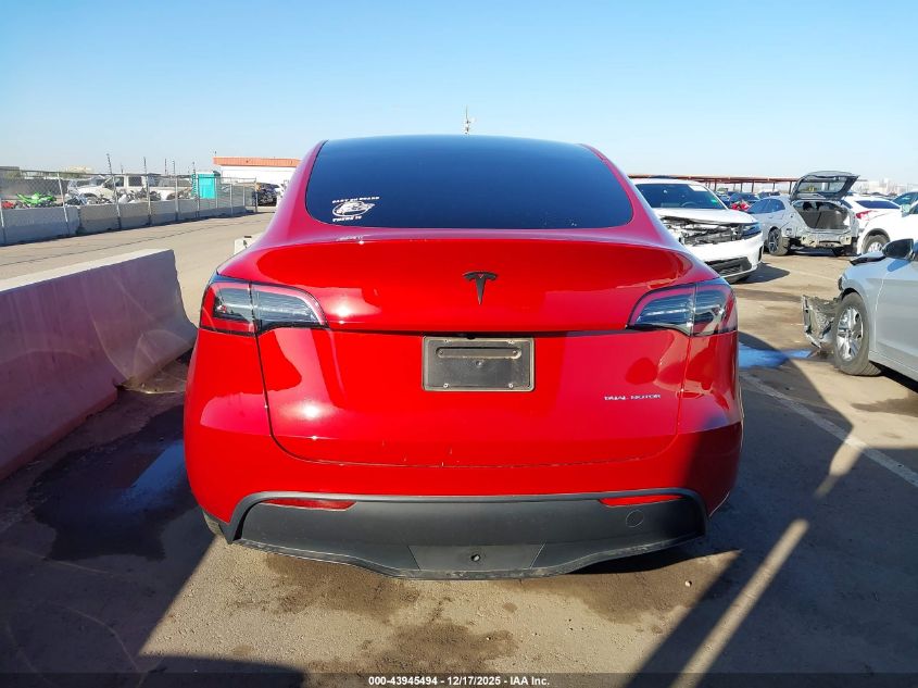 2023 Tesla Model Y Awd/Long Range Dual Motor All-Wheel Drive VIN: 7SAYGDEE0PA145965 Lot: 43945494