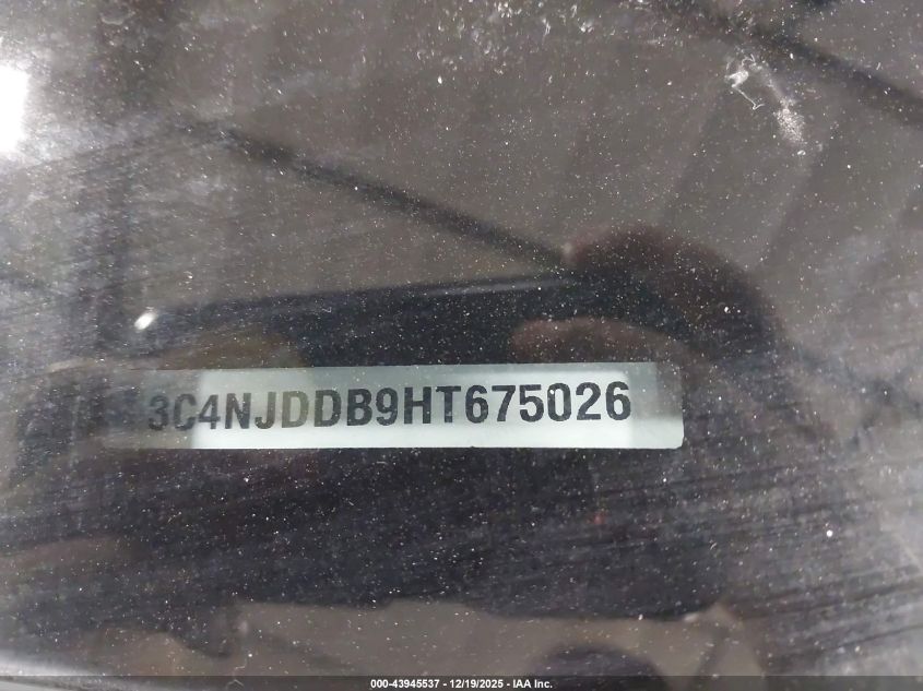 2017 Jeep New Compass Trailhawk 4X4 VIN: 3C4NJDDB9HT675026 Lot: 43945537