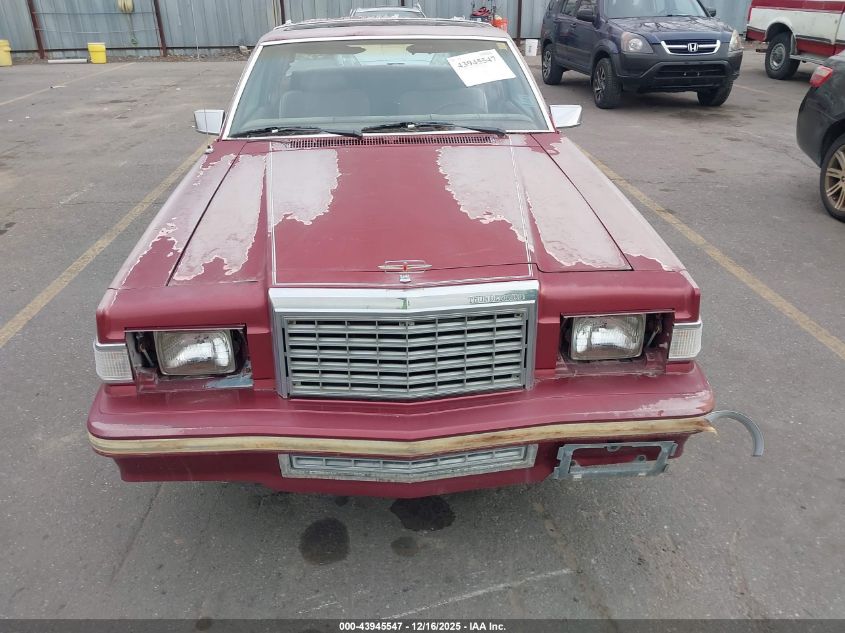 1980 Ford Thunderbird VIN: 0G87F129695 Lot: 43945547