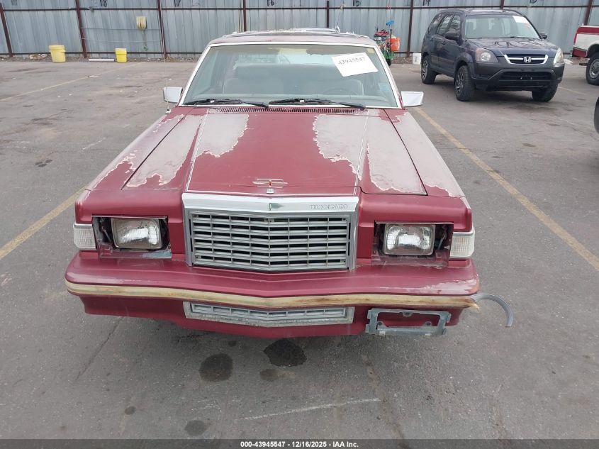 1980 Ford Thunderbird VIN: 0G87F129695 Lot: 43945547