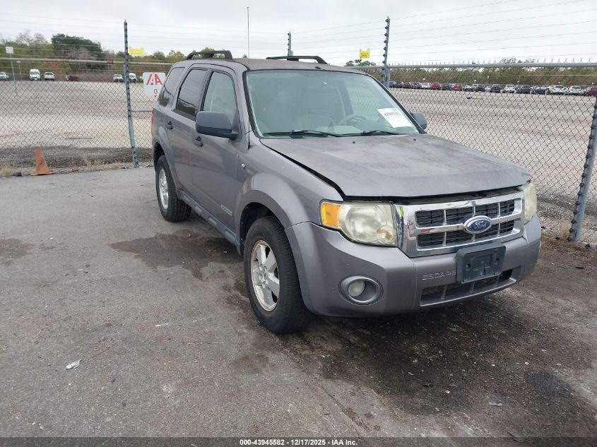 2008 Ford Escape Xlt VIN: 1FMCU931X8KB58836 Lot: 43945582