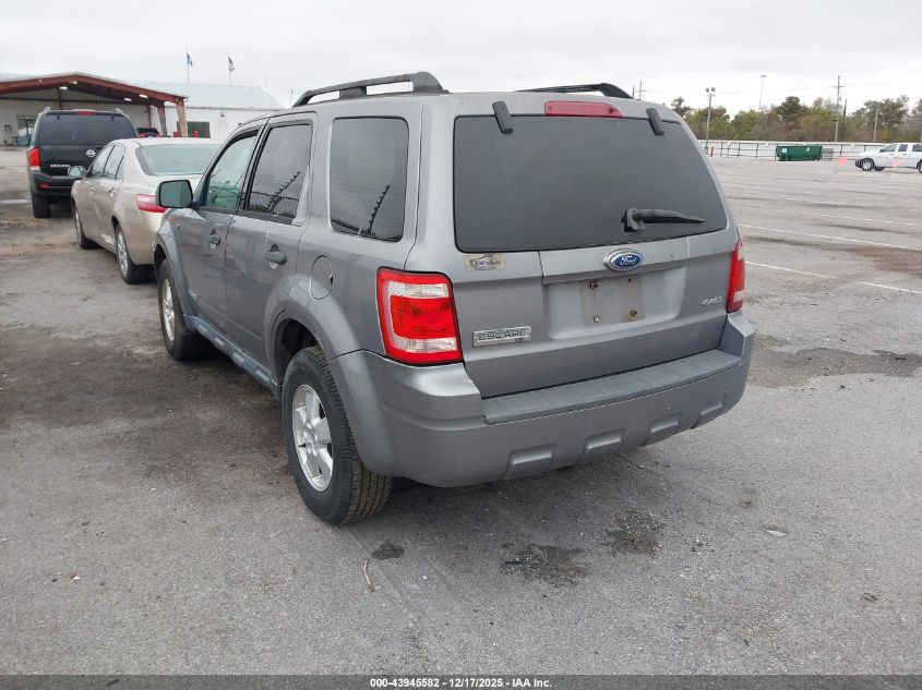 2008 Ford Escape Xlt VIN: 1FMCU931X8KB58836 Lot: 43945582