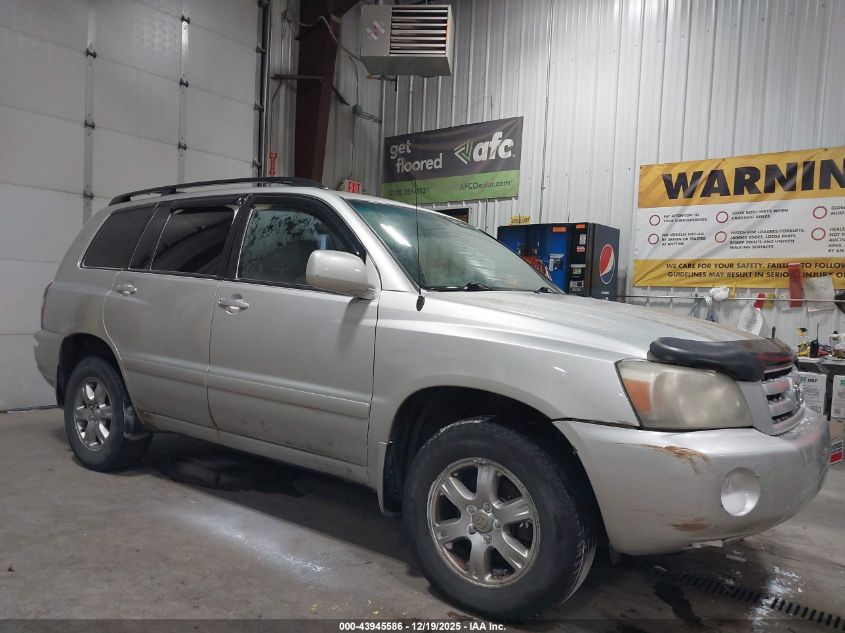 2004 Toyota Highlander V6 VIN: JTEEP21A040013272 Lot: 43945586