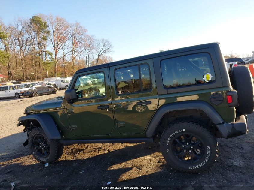 2023 Jeep Wrangler 4-Door Willys 4X4 VIN: 1C4HJXDM1PW600765 Lot: 43945590