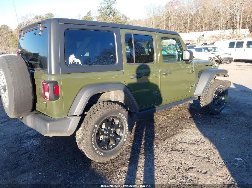 2023 Jeep Wrangler 4-Door Willys 4X4 VIN: 1C4HJXDM1PW600765 Lot: 43945590