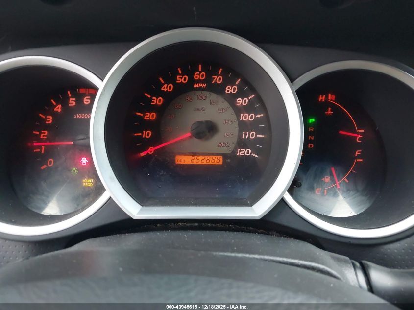 2009 Toyota Tacoma VIN: 5TETX22N39Z605284 Lot: 43945615