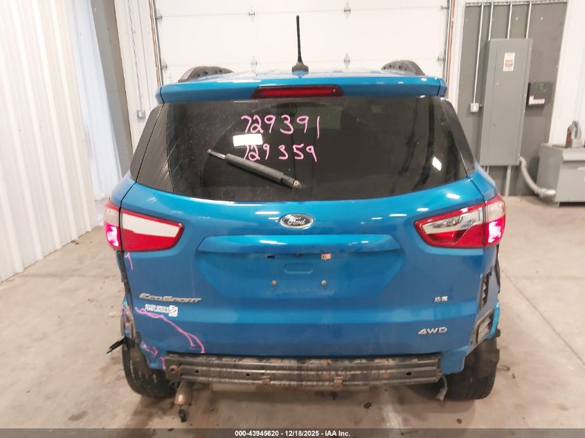 2018 Ford Ecosport Se VIN: MAJ6P1UL2JC249731 Lot: 43945620