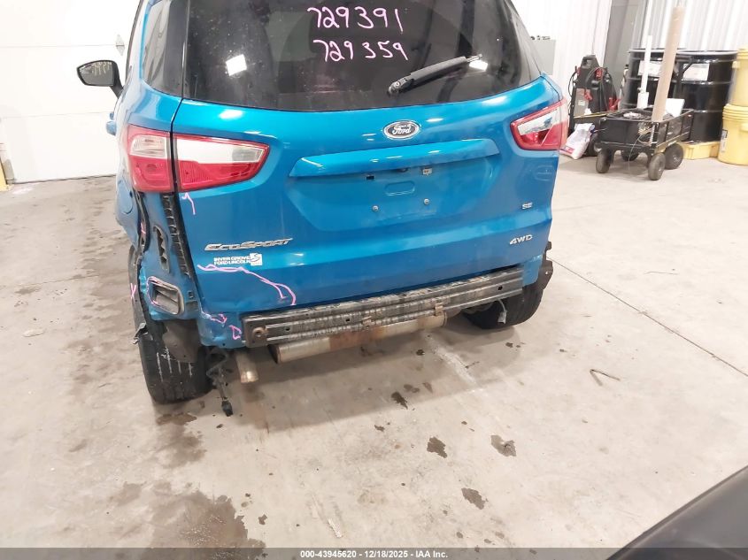 2018 Ford Ecosport Se VIN: MAJ6P1UL2JC249731 Lot: 43945620