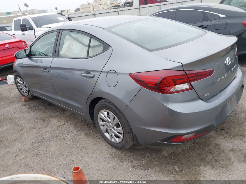 2019 Hyundai Elantra Se VIN: KMHD74LF2KU836274 Lot: 43945627