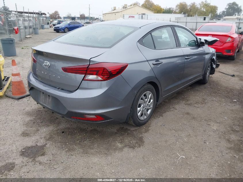 2019 Hyundai Elantra Se VIN: KMHD74LF2KU836274 Lot: 43945627