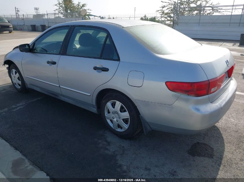 2005 Honda Accord 2.4 Dx VIN: 1HGCM56155A058929 Lot: 43945652