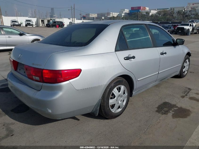 2005 Honda Accord 2.4 Dx VIN: 1HGCM56155A058929 Lot: 43945652