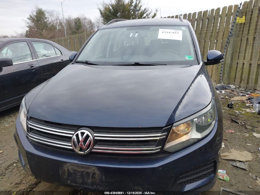 2015 Volkswagen Tiguan S VIN: WVGAV7AX0FW592284 Lot: 43945661