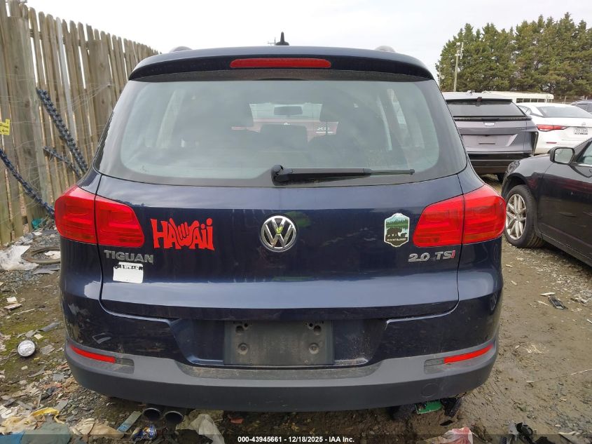 2015 Volkswagen Tiguan S VIN: WVGAV7AX0FW592284 Lot: 43945661