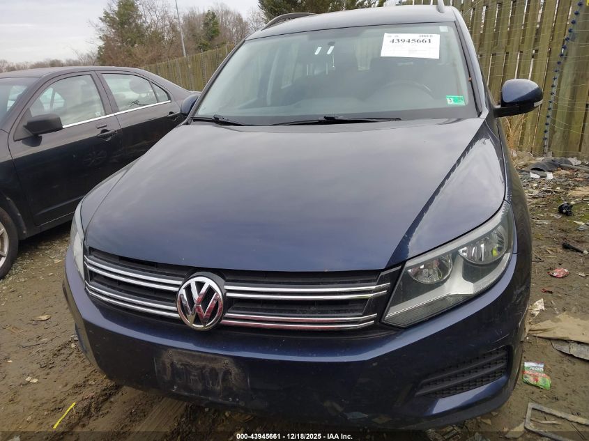 2015 Volkswagen Tiguan S VIN: WVGAV7AX0FW592284 Lot: 43945661