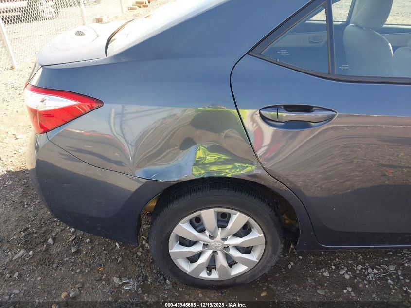 2016 Toyota Corolla Le VIN: 5YFBURHE1GP513551 Lot: 43945685