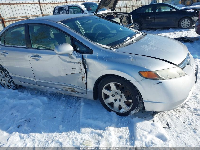 2008 Honda Civic Lx VIN: 2HGFA16598H525714 Lot: 43945690