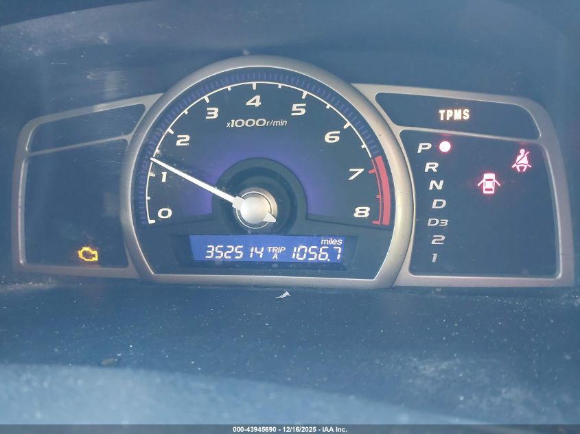 2008 Honda Civic Lx VIN: 2HGFA16598H525714 Lot: 43945690