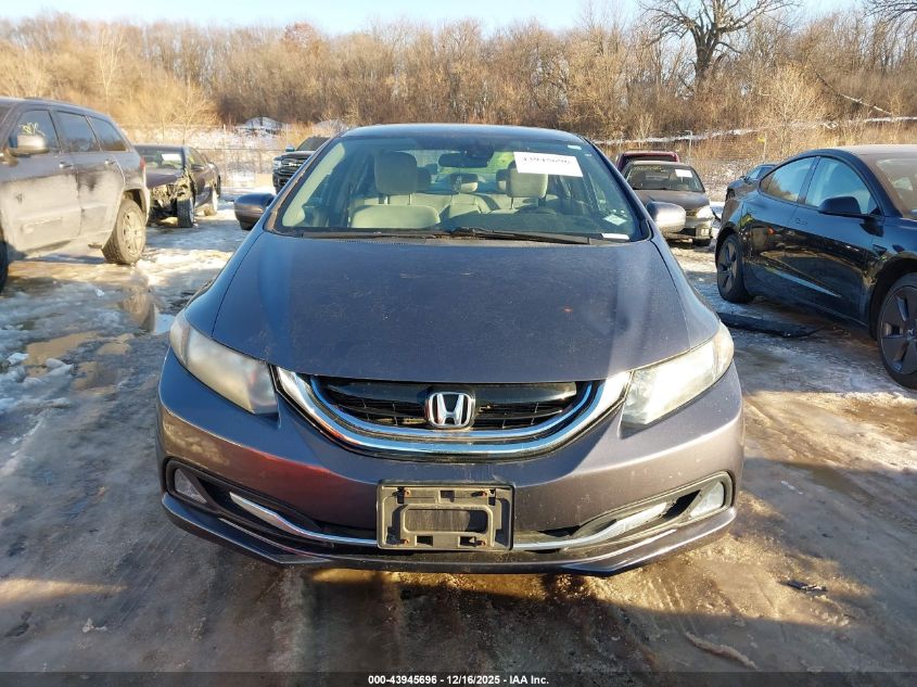 2014 Honda Civic Hybrid VIN: 19XFB4F25EE001017 Lot: 43945696