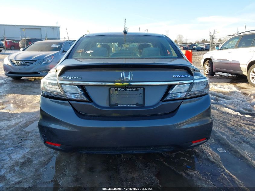 2014 Honda Civic Hybrid VIN: 19XFB4F25EE001017 Lot: 43945696