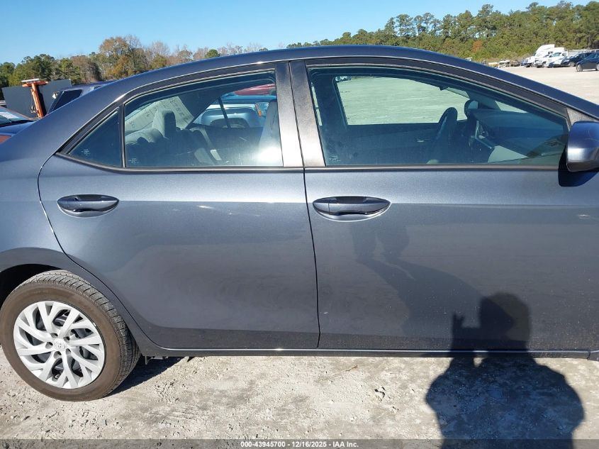 2019 Toyota Corolla Le VIN: 5YFBURHE0KP867795 Lot: 43945700