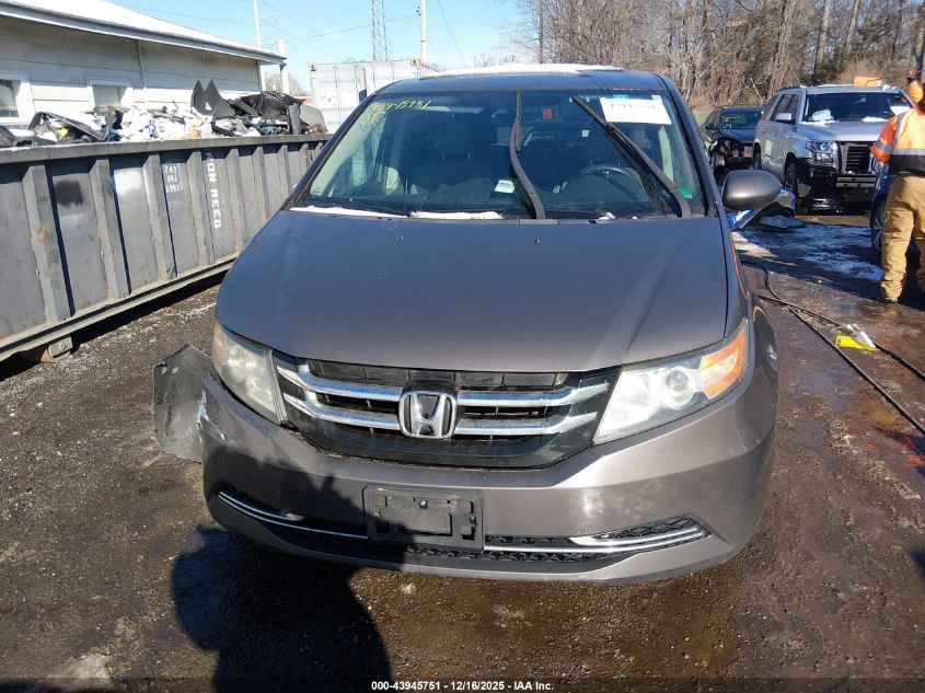 2016 Honda Odyssey Se VIN: 5FNRL5H35GB040192 Lot: 43945751