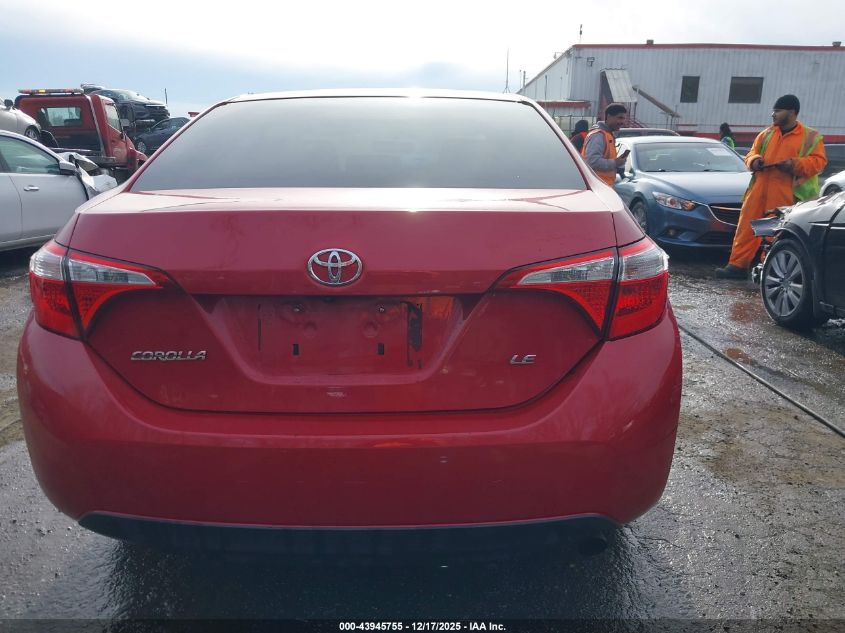 2016 Toyota Corolla Le VIN: 2T1BURHE5GC510717 Lot: 43945755