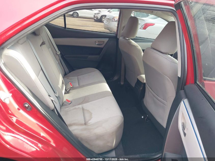 2016 Toyota Corolla Le VIN: 2T1BURHE5GC510717 Lot: 43945755