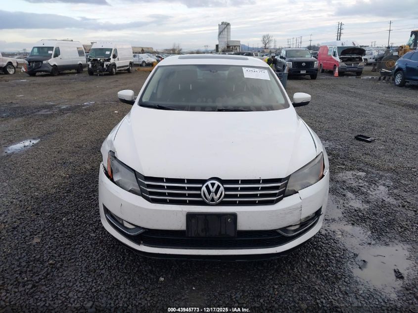 2013 Volkswagen Passat 2.0L Tdi Sel Premium VIN: 1VWCN7A33DC102443 Lot: 43945773