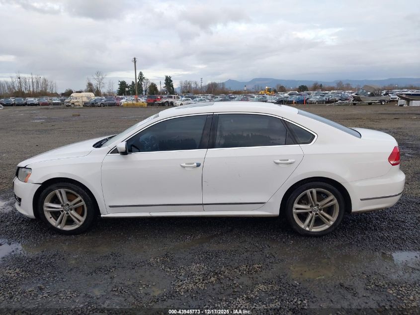 2013 Volkswagen Passat 2.0L Tdi Sel Premium VIN: 1VWCN7A33DC102443 Lot: 43945773