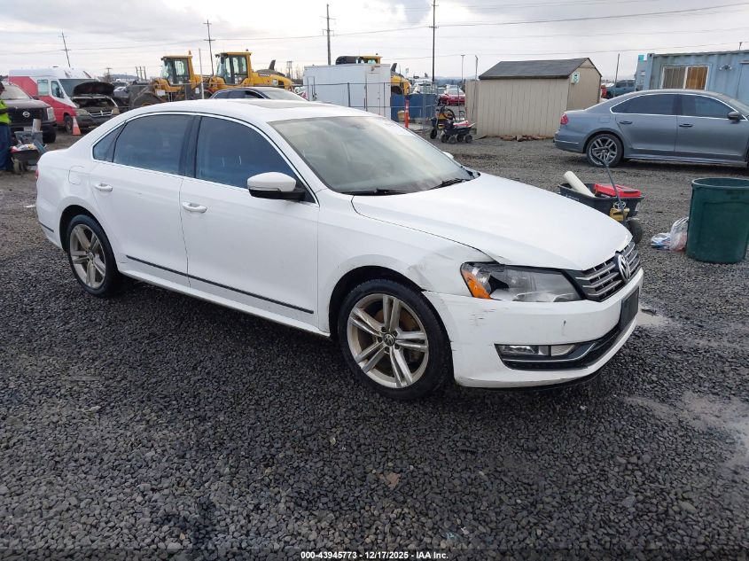 2013 Volkswagen Passat 2.0L Tdi Sel Premium VIN: 1VWCN7A33DC102443 Lot: 43945773