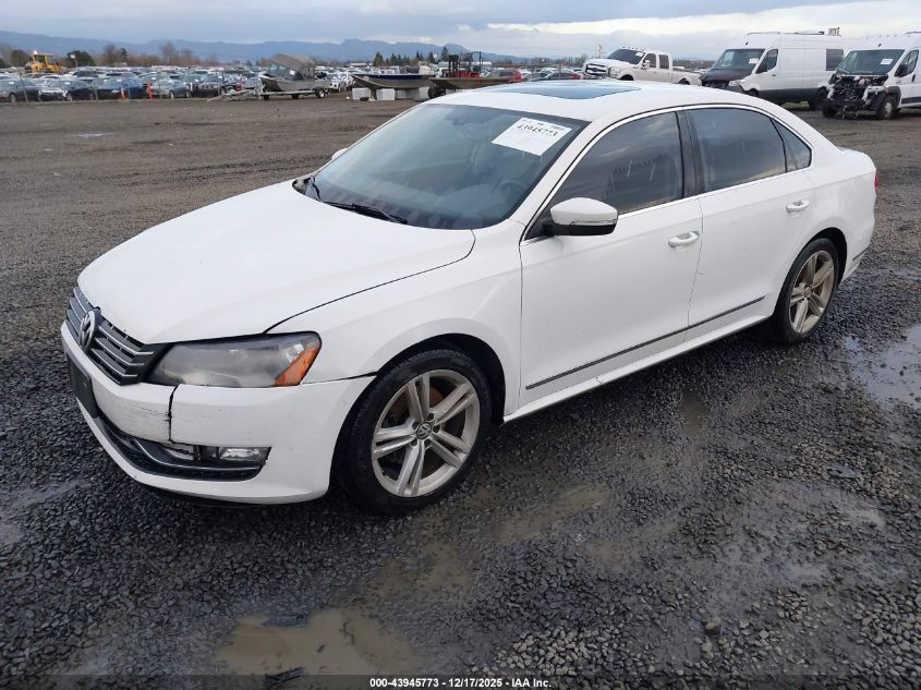 2013 Volkswagen Passat 2.0L Tdi Sel Premium VIN: 1VWCN7A33DC102443 Lot: 43945773
