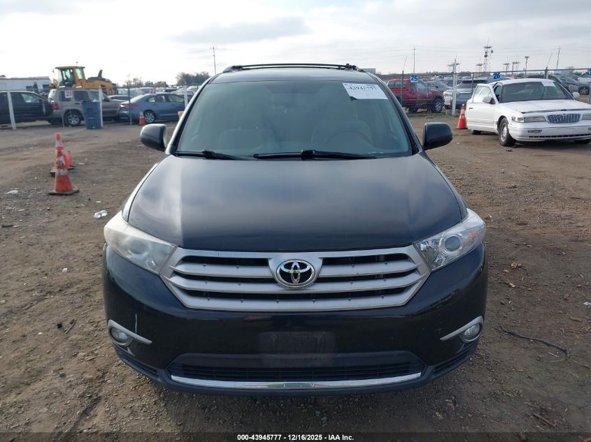 2013 Toyota Highlander Base Plus VIN: 5TDZA3EHXDS037886 Lot: 43945777