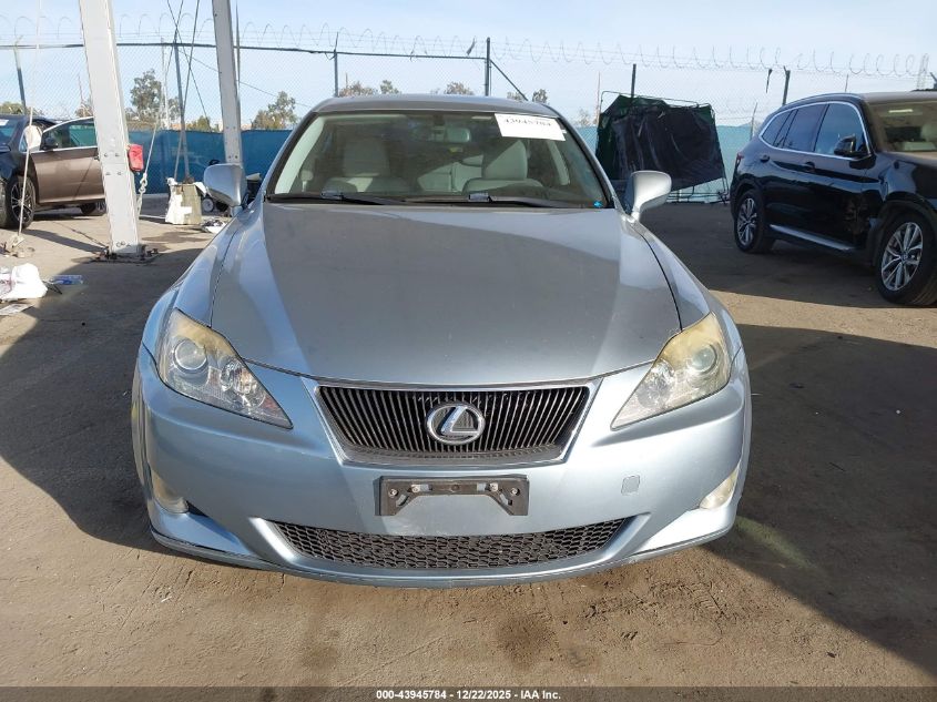 2007 Lexus Is 250 VIN: JTHBK262475049916 Lot: 43945784