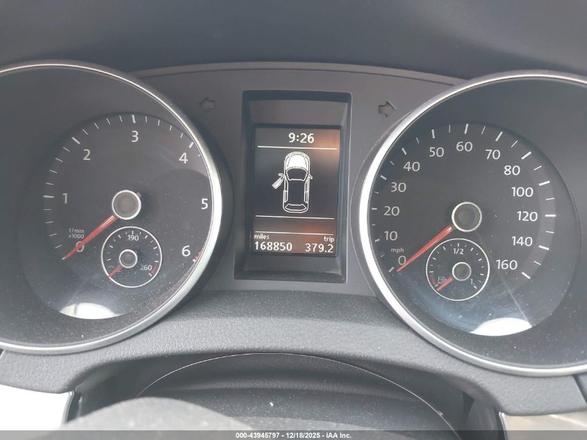 2011 Volkswagen Golf Tdi 2-Door VIN: WVWMM7AJ5BW015633 Lot: 43945797